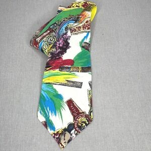 Jams World Aloha Cuban‎ Cigar Collage Print Tie